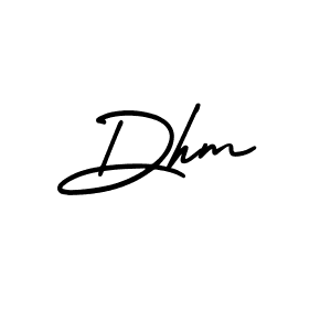 How to Draw Dhm signature style? AmerikaSignatureDemo-Regular is a latest design signature styles for name Dhm. Dhm signature style 3 images and pictures png