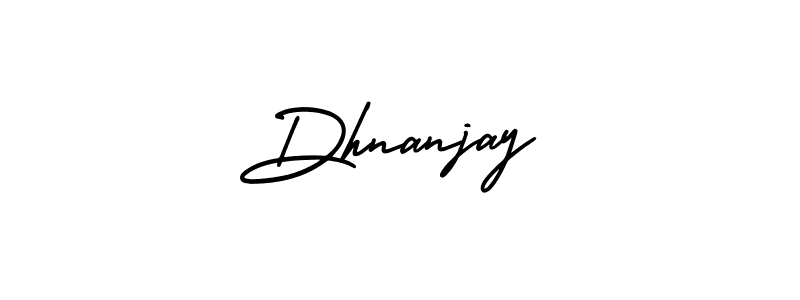 Dhnanjay stylish signature style. Best Handwritten Sign (AmerikaSignatureDemo-Regular) for my name. Handwritten Signature Collection Ideas for my name Dhnanjay. Dhnanjay signature style 3 images and pictures png