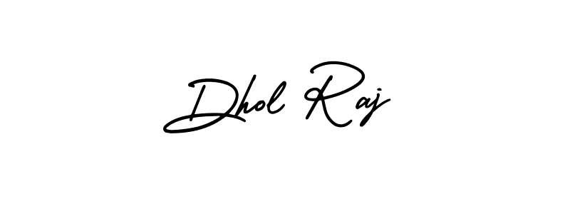 Dhol Raj stylish signature style. Best Handwritten Sign (AmerikaSignatureDemo-Regular) for my name. Handwritten Signature Collection Ideas for my name Dhol Raj. Dhol Raj signature style 3 images and pictures png