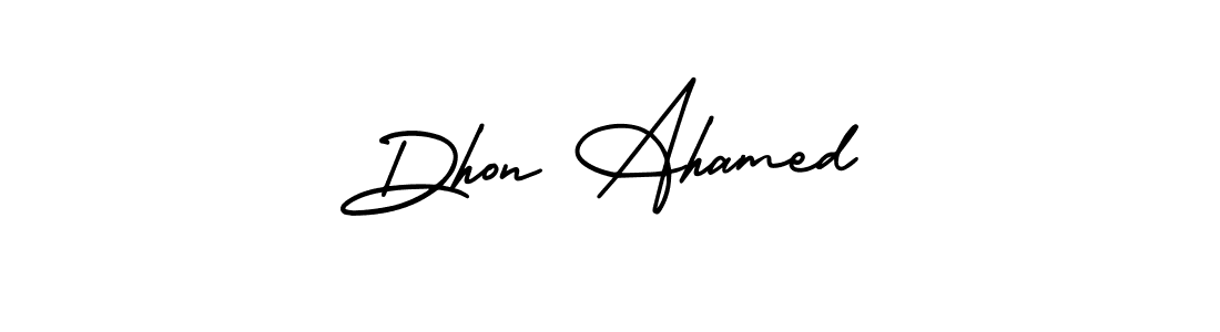 if you are searching for the best signature style for your name Dhon Ahamed. so please give up your signature search. here we have designed multiple signature styles  using AmerikaSignatureDemo-Regular. Dhon Ahamed signature style 3 images and pictures png