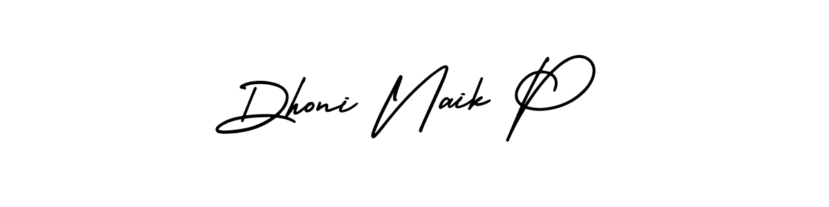 How to Draw Dhoni Naik P signature style? AmerikaSignatureDemo-Regular is a latest design signature styles for name Dhoni Naik P. Dhoni Naik P signature style 3 images and pictures png