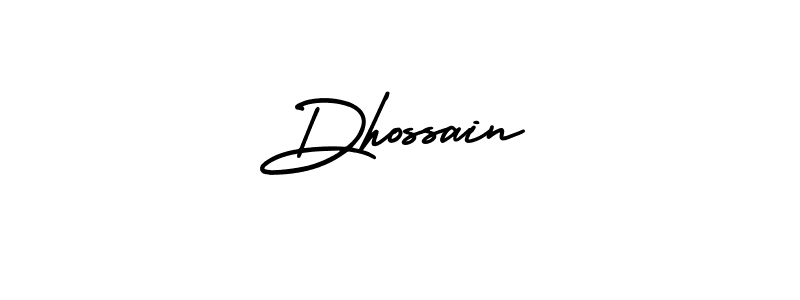 Best and Professional Signature Style for Dhossain. AmerikaSignatureDemo-Regular Best Signature Style Collection. Dhossain signature style 3 images and pictures png