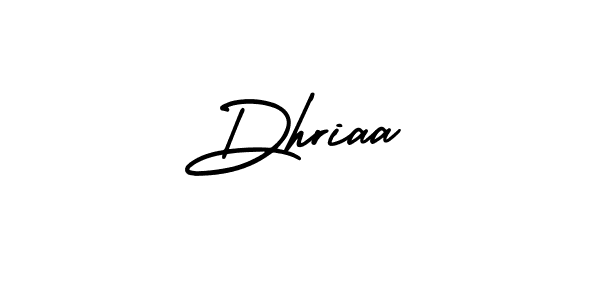 You can use this online signature creator to create a handwritten signature for the name Dhriaa. This is the best online autograph maker. Dhriaa signature style 3 images and pictures png