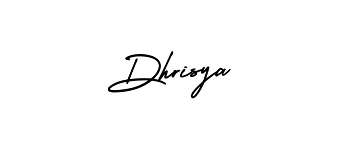 Make a beautiful signature design for name Dhrisya. With this signature (AmerikaSignatureDemo-Regular) style, you can create a handwritten signature for free. Dhrisya signature style 3 images and pictures png