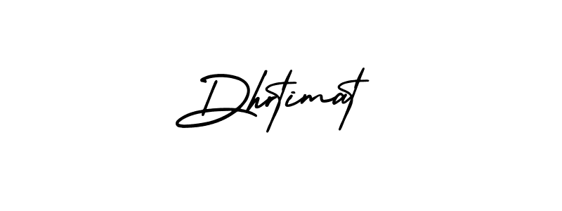 How to make Dhrtimat name signature. Use AmerikaSignatureDemo-Regular style for creating short signs online. This is the latest handwritten sign. Dhrtimat signature style 3 images and pictures png