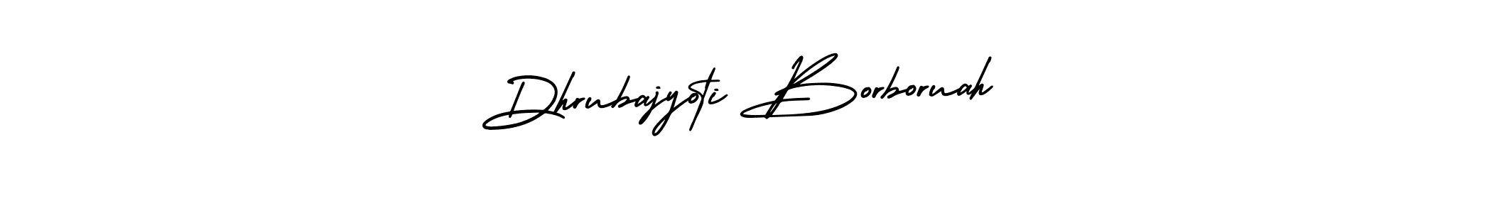 How to make Dhrubajyoti Borboruah signature? AmerikaSignatureDemo-Regular is a professional autograph style. Create handwritten signature for Dhrubajyoti Borboruah name. Dhrubajyoti Borboruah signature style 3 images and pictures png