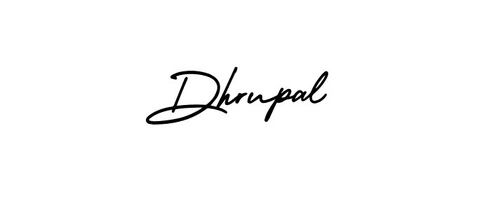 Use a signature maker to create a handwritten signature online. With this signature software, you can design (AmerikaSignatureDemo-Regular) your own signature for name Dhrupal. Dhrupal signature style 3 images and pictures png