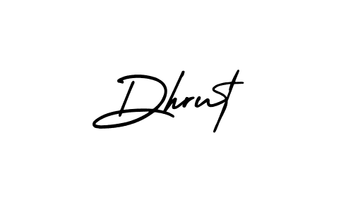 Dhrut stylish signature style. Best Handwritten Sign (AmerikaSignatureDemo-Regular) for my name. Handwritten Signature Collection Ideas for my name Dhrut. Dhrut signature style 3 images and pictures png