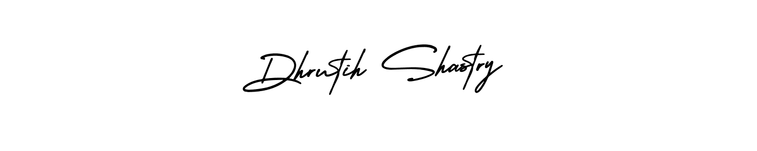 Dhrutih Shastry stylish signature style. Best Handwritten Sign (AmerikaSignatureDemo-Regular) for my name. Handwritten Signature Collection Ideas for my name Dhrutih Shastry. Dhrutih Shastry signature style 3 images and pictures png