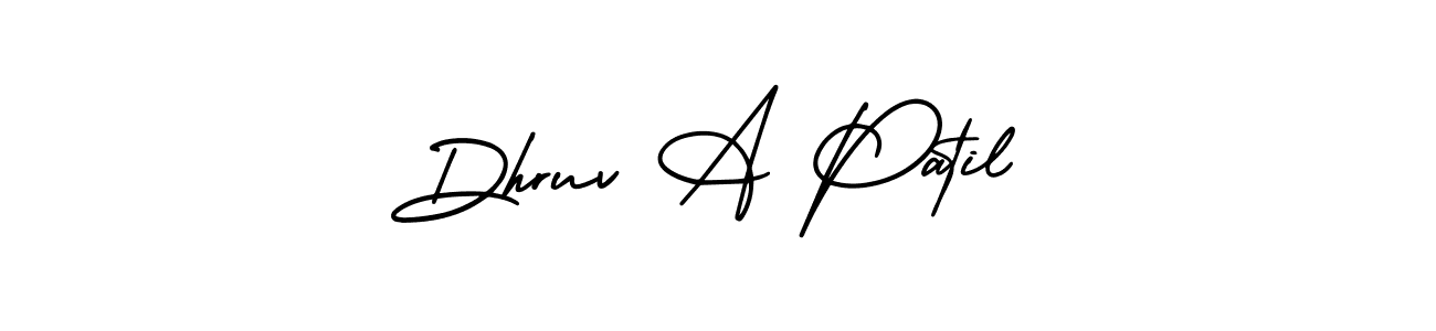 Use a signature maker to create a handwritten signature online. With this signature software, you can design (AmerikaSignatureDemo-Regular) your own signature for name Dhruv A Patil. Dhruv A Patil signature style 3 images and pictures png