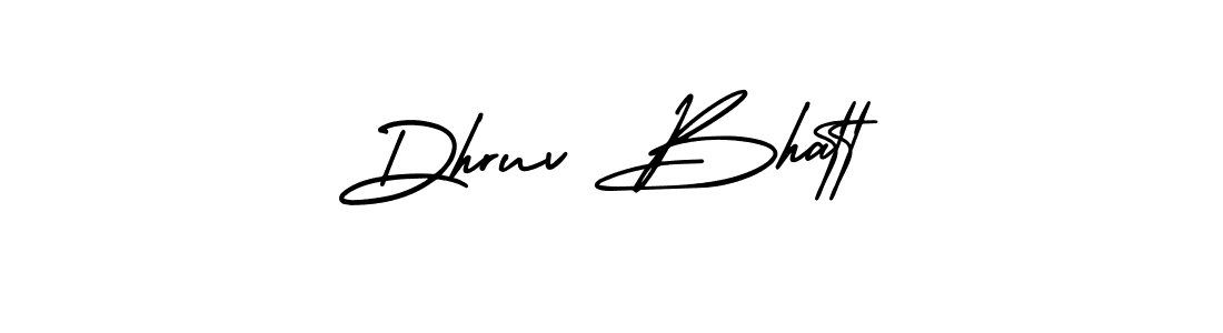 How to make Dhruv Bhatt signature? AmerikaSignatureDemo-Regular is a professional autograph style. Create handwritten signature for Dhruv Bhatt name. Dhruv Bhatt signature style 3 images and pictures png