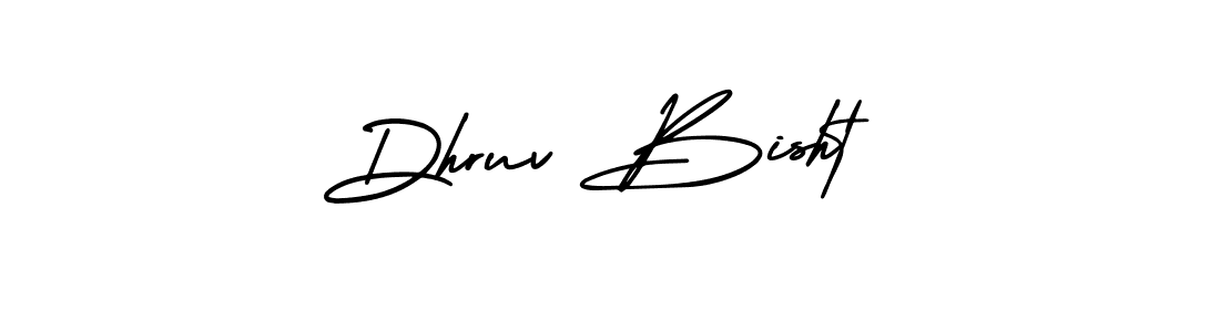 Make a beautiful signature design for name Dhruv Bisht. With this signature (AmerikaSignatureDemo-Regular) style, you can create a handwritten signature for free. Dhruv Bisht signature style 3 images and pictures png