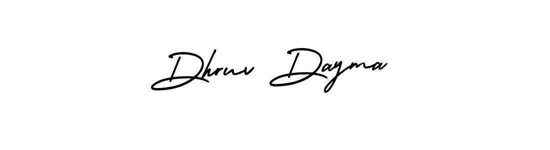 Use a signature maker to create a handwritten signature online. With this signature software, you can design (AmerikaSignatureDemo-Regular) your own signature for name Dhruv Dayma. Dhruv Dayma signature style 3 images and pictures png