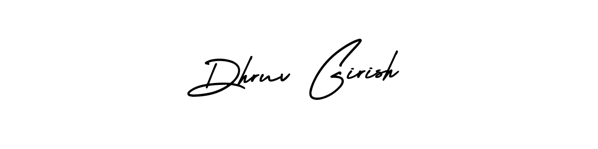 Use a signature maker to create a handwritten signature online. With this signature software, you can design (AmerikaSignatureDemo-Regular) your own signature for name Dhruv Girish. Dhruv Girish signature style 3 images and pictures png
