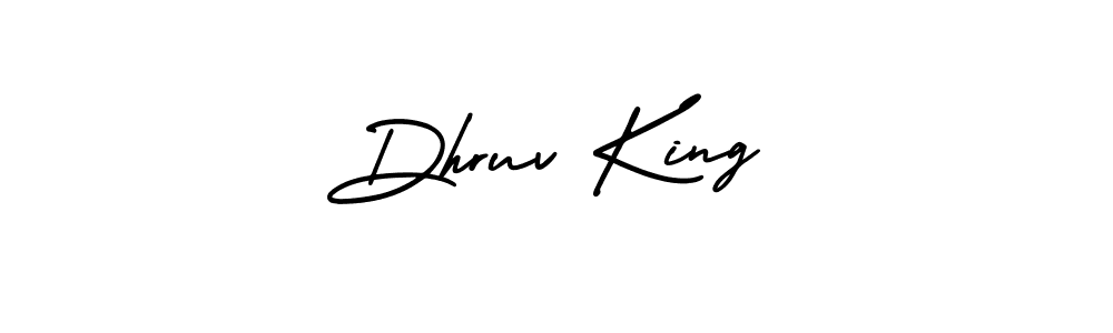 Also You can easily find your signature by using the search form. We will create Dhruv King name handwritten signature images for you free of cost using AmerikaSignatureDemo-Regular sign style. Dhruv King signature style 3 images and pictures png