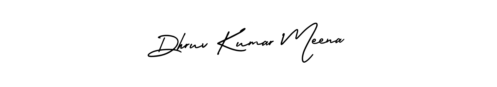 How to make Dhruv Kumar Meena signature? AmerikaSignatureDemo-Regular is a professional autograph style. Create handwritten signature for Dhruv Kumar Meena name. Dhruv Kumar Meena signature style 3 images and pictures png
