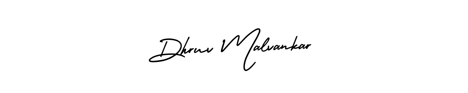 Make a short Dhruv Malvankar signature style. Manage your documents anywhere anytime using AmerikaSignatureDemo-Regular. Create and add eSignatures, submit forms, share and send files easily. Dhruv Malvankar signature style 3 images and pictures png