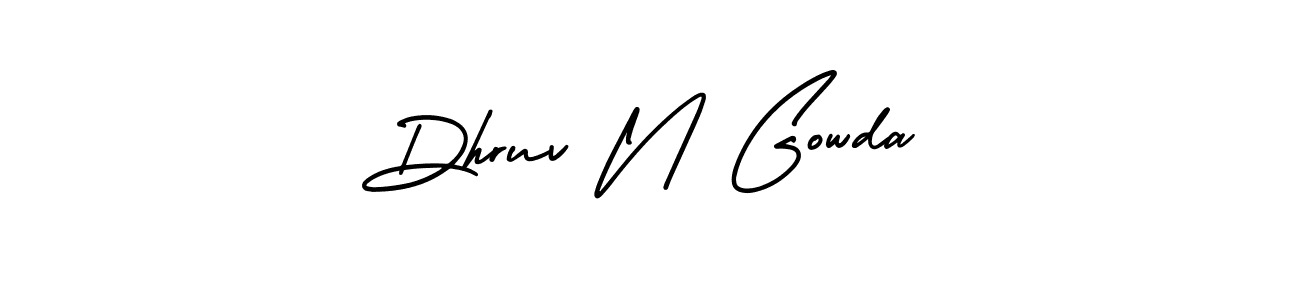 Make a short Dhruv N Gowda signature style. Manage your documents anywhere anytime using AmerikaSignatureDemo-Regular. Create and add eSignatures, submit forms, share and send files easily. Dhruv N Gowda signature style 3 images and pictures png