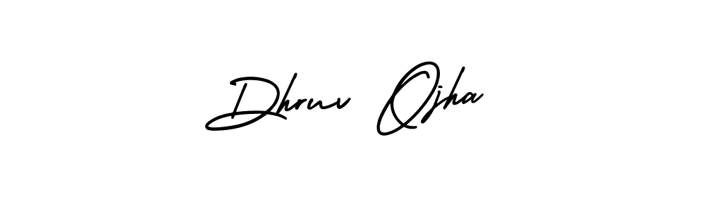 How to make Dhruv Ojha signature? AmerikaSignatureDemo-Regular is a professional autograph style. Create handwritten signature for Dhruv Ojha name. Dhruv Ojha signature style 3 images and pictures png