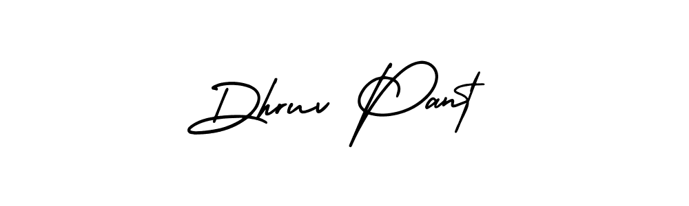 This is the best signature style for the Dhruv Pant name. Also you like these signature font (AmerikaSignatureDemo-Regular). Mix name signature. Dhruv Pant signature style 3 images and pictures png
