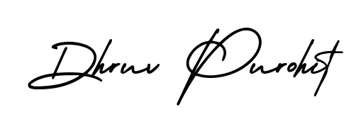 Turn your name Dhruv Purohit into a signature brand with AmerikaSignatureDemo-Regular styling. Download in standard PNG or transparent format anytime. Dhruv Purohit signature style 3 images and pictures png