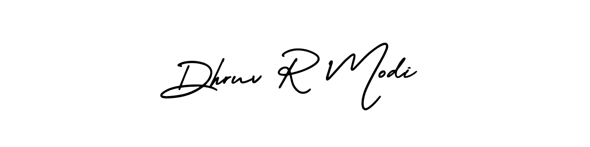 Design your own signature with our free online signature maker. With this signature software, you can create a handwritten (AmerikaSignatureDemo-Regular) signature for name Dhruv R Modi. Dhruv R Modi signature style 3 images and pictures png