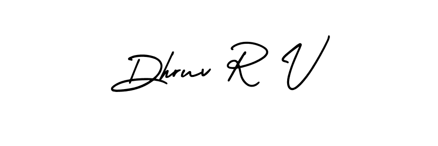 Dhruv R V stylish signature style. Best Handwritten Sign (AmerikaSignatureDemo-Regular) for my name. Handwritten Signature Collection Ideas for my name Dhruv R V. Dhruv R V signature style 3 images and pictures png