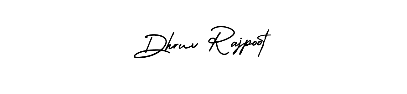 The best way (AmerikaSignatureDemo-Regular) to make a short signature is to pick only two or three words in your name. The name Dhruv Rajpoot include a total of six letters. For converting this name. Dhruv Rajpoot signature style 3 images and pictures png