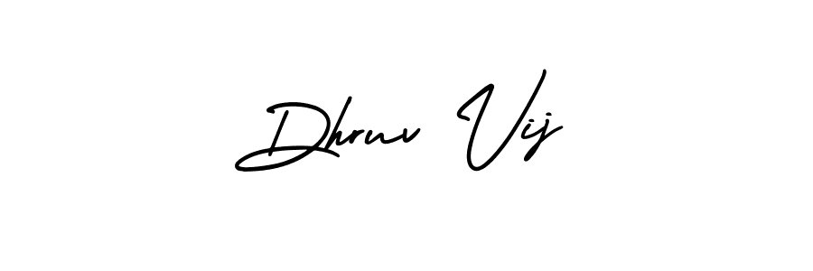 Make a short Dhruv Vij signature style. Manage your documents anywhere anytime using AmerikaSignatureDemo-Regular. Create and add eSignatures, submit forms, share and send files easily. Dhruv Vij signature style 3 images and pictures png