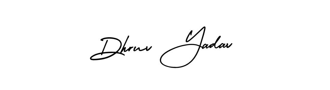 How to make Dhruv Yadav signature? AmerikaSignatureDemo-Regular is a professional autograph style. Create handwritten signature for Dhruv Yadav name. Dhruv Yadav signature style 3 images and pictures png