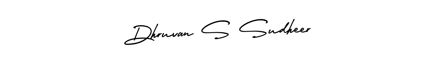 Here are the top 10 professional signature styles for the name Dhruvan S Sudheer. These are the best autograph styles you can use for your name. Dhruvan S Sudheer signature style 3 images and pictures png