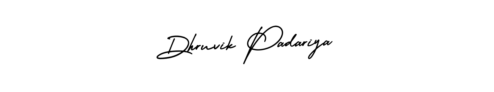 It looks lik you need a new signature style for name Dhruvik Padariya. Design unique handwritten (AmerikaSignatureDemo-Regular) signature with our free signature maker in just a few clicks. Dhruvik Padariya signature style 3 images and pictures png