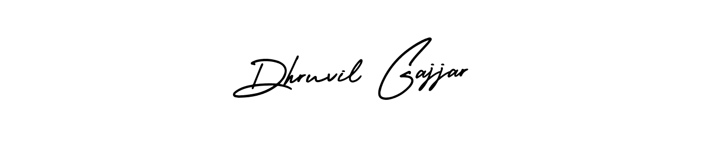 Make a short Dhruvil Gajjar signature style. Manage your documents anywhere anytime using AmerikaSignatureDemo-Regular. Create and add eSignatures, submit forms, share and send files easily. Dhruvil Gajjar signature style 3 images and pictures png