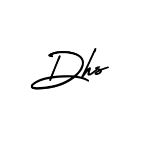 Use a signature maker to create a handwritten signature online. With this signature software, you can design (AmerikaSignatureDemo-Regular) your own signature for name Dhs. Dhs signature style 3 images and pictures png