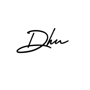 Design your own signature with our free online signature maker. With this signature software, you can create a handwritten (AmerikaSignatureDemo-Regular) signature for name Dhu. Dhu signature style 3 images and pictures png