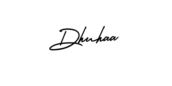 Dhuhaa stylish signature style. Best Handwritten Sign (AmerikaSignatureDemo-Regular) for my name. Handwritten Signature Collection Ideas for my name Dhuhaa. Dhuhaa signature style 3 images and pictures png