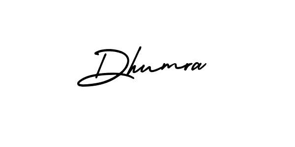 You should practise on your own different ways (AmerikaSignatureDemo-Regular) to write your name (Dhumra) in signature. don't let someone else do it for you. Dhumra signature style 3 images and pictures png