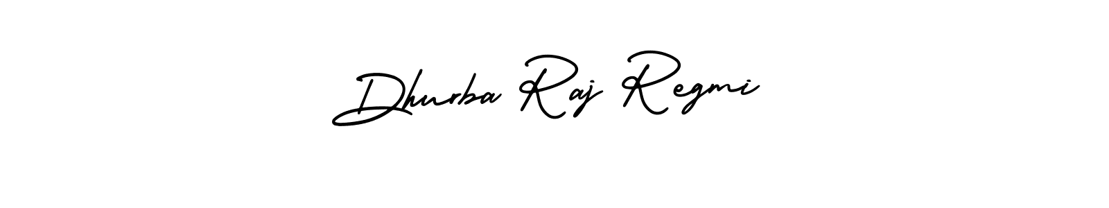 How to make Dhurba Raj Regmi name signature. Use AmerikaSignatureDemo-Regular style for creating short signs online. This is the latest handwritten sign. Dhurba Raj Regmi signature style 3 images and pictures png