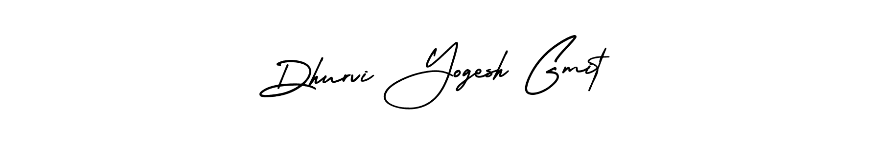 Dhurvi Yogesh Gmit stylish signature style. Best Handwritten Sign (AmerikaSignatureDemo-Regular) for my name. Handwritten Signature Collection Ideas for my name Dhurvi Yogesh Gmit. Dhurvi Yogesh Gmit signature style 3 images and pictures png