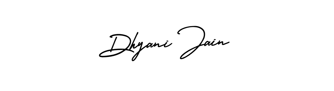 Dhyani Jain stylish signature style. Best Handwritten Sign (AmerikaSignatureDemo-Regular) for my name. Handwritten Signature Collection Ideas for my name Dhyani Jain. Dhyani Jain signature style 3 images and pictures png