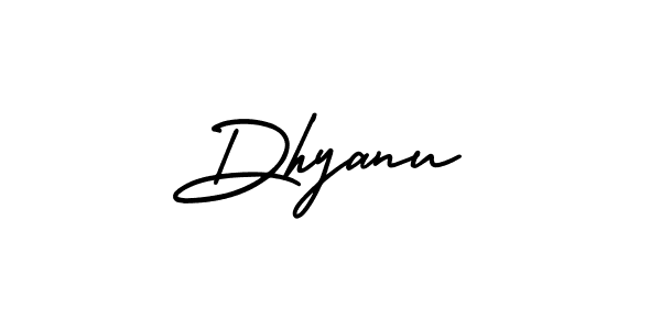 Also we have Dhyanu name is the best signature style. Create professional handwritten signature collection using AmerikaSignatureDemo-Regular autograph style. Dhyanu signature style 3 images and pictures png