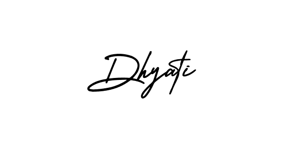 Best and Professional Signature Style for Dhyati. AmerikaSignatureDemo-Regular Best Signature Style Collection. Dhyati signature style 3 images and pictures png