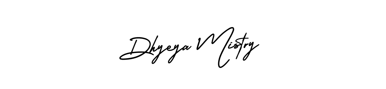 It looks lik you need a new signature style for name Dhyeya Mistry. Design unique handwritten (AmerikaSignatureDemo-Regular) signature with our free signature maker in just a few clicks. Dhyeya Mistry signature style 3 images and pictures png