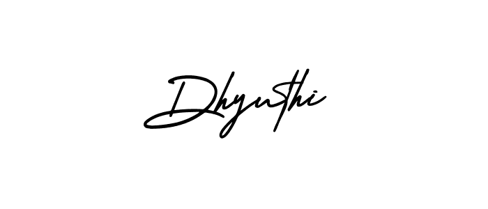 How to Draw Dhyuthi signature style? AmerikaSignatureDemo-Regular is a latest design signature styles for name Dhyuthi. Dhyuthi signature style 3 images and pictures png