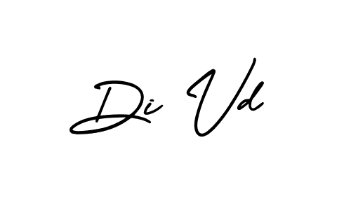 Use a signature maker to create a handwritten signature online. With this signature software, you can design (AmerikaSignatureDemo-Regular) your own signature for name Di Vd. Di Vd signature style 3 images and pictures png