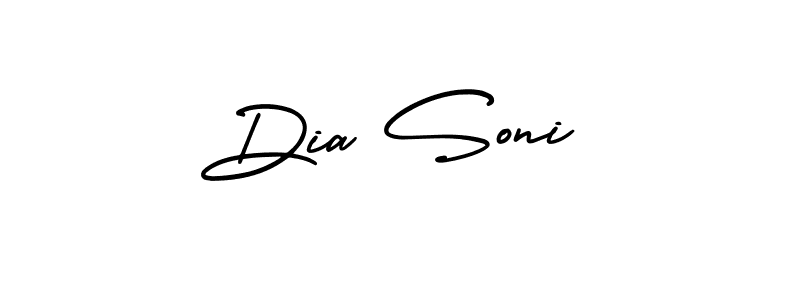 Create a beautiful signature design for name Dia Soni. With this signature (AmerikaSignatureDemo-Regular) fonts, you can make a handwritten signature for free. Dia Soni signature style 3 images and pictures png