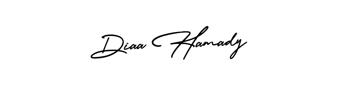 Use a signature maker to create a handwritten signature online. With this signature software, you can design (AmerikaSignatureDemo-Regular) your own signature for name Diaa Hamady. Diaa Hamady signature style 3 images and pictures png