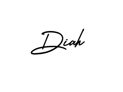 Create a beautiful signature design for name Diah. With this signature (AmerikaSignatureDemo-Regular) fonts, you can make a handwritten signature for free. Diah signature style 3 images and pictures png