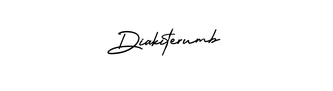 Make a beautiful signature design for name Diakiterumb. With this signature (AmerikaSignatureDemo-Regular) style, you can create a handwritten signature for free. Diakiterumb signature style 3 images and pictures png