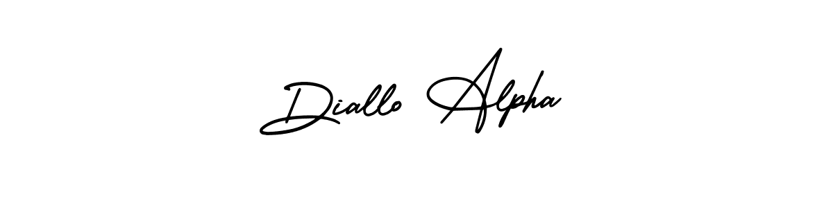 Make a beautiful signature design for name Diallo Alpha. With this signature (AmerikaSignatureDemo-Regular) style, you can create a handwritten signature for free. Diallo Alpha signature style 3 images and pictures png